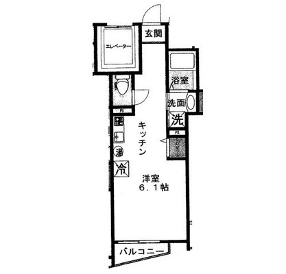 小竹向原賃貸マンション・1R