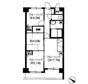 東京都板橋区大谷口２丁目 賃貸マンション 3DK