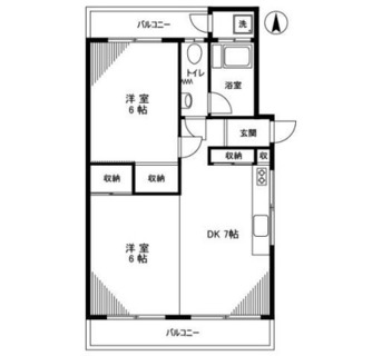 東京都板橋区大谷口２丁目 賃貸マンション 2DK